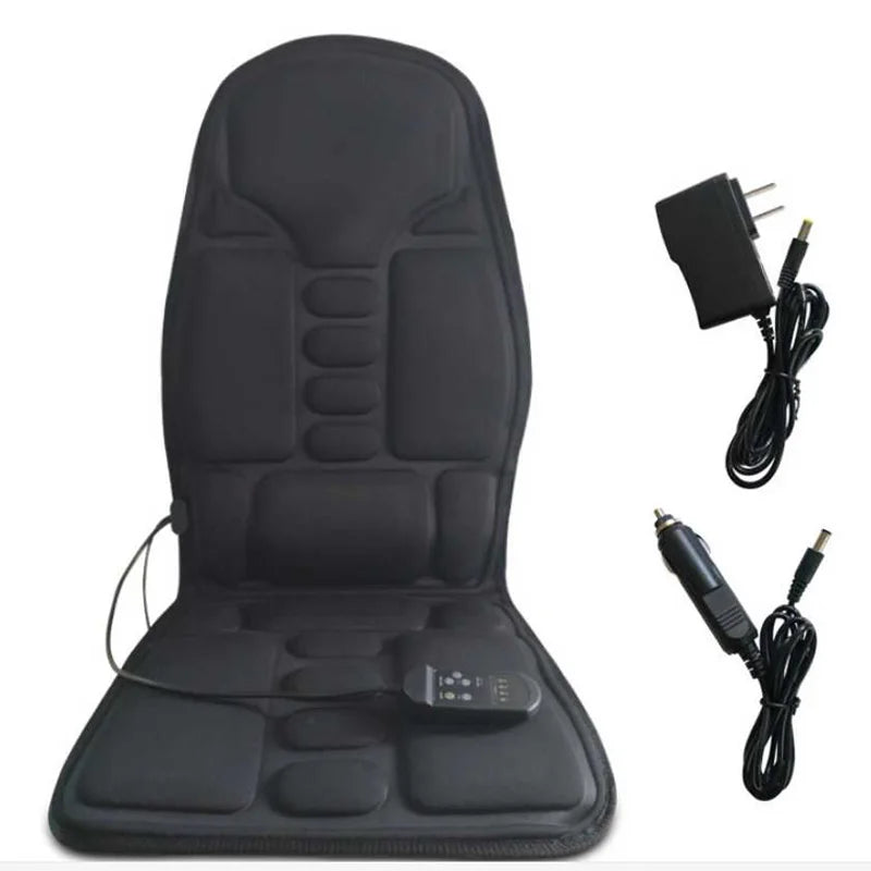 Comforelax Car Home Office Full-Body Massage Cushion Heat 7 Motors Vibrate Mat Back Neck Waist Massager Chair Relaxation Masajeador Seat12V