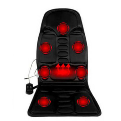 Comforelax Car Home Office Full-Body Massage Cushion Heat 7 Motors Vibrate Mat Back Neck Waist Massager Chair Relaxation Masajeador Seat12V