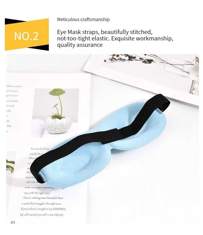 ComfoRelax 3d Sleep Mask Beauty Eyelash Sleeping Eye Mask Eyeshade Sleep Aid Travel Outdoor Home Eyes Rest Relax Eyecover Health Care