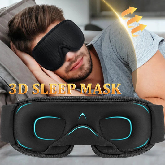 ComfoRelax 3D Sleeping Mask 100% Blockout Light Sleep Mask For Eye Soft Eye Mask for Travel Eyeshade Night Breathable Blindfold Slaapmasker