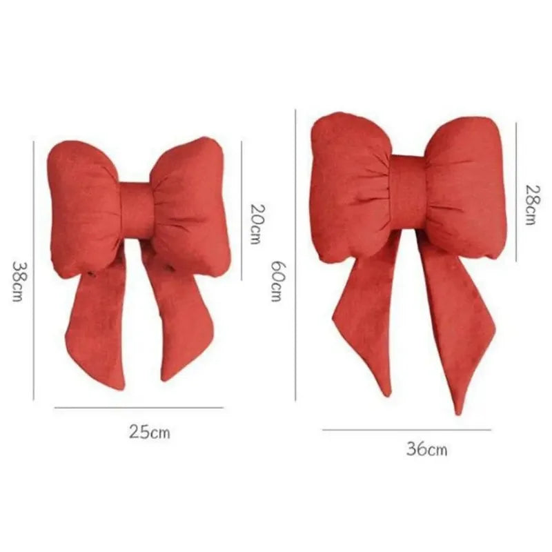 Comforelax Cute Ribbon Bow Car Neck Pillow Comfortable Neck Rest Cushion Simple Adjustable Auto Cotton Headrest