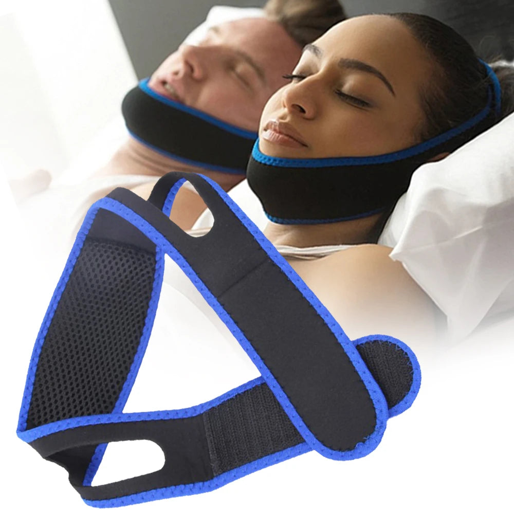 ComfoRelax Anti-Snoring Chin Strap Helps Close Mouth Reduce Snoring Breath Through Nose Better Sleep No Snore Stop Snore Tool