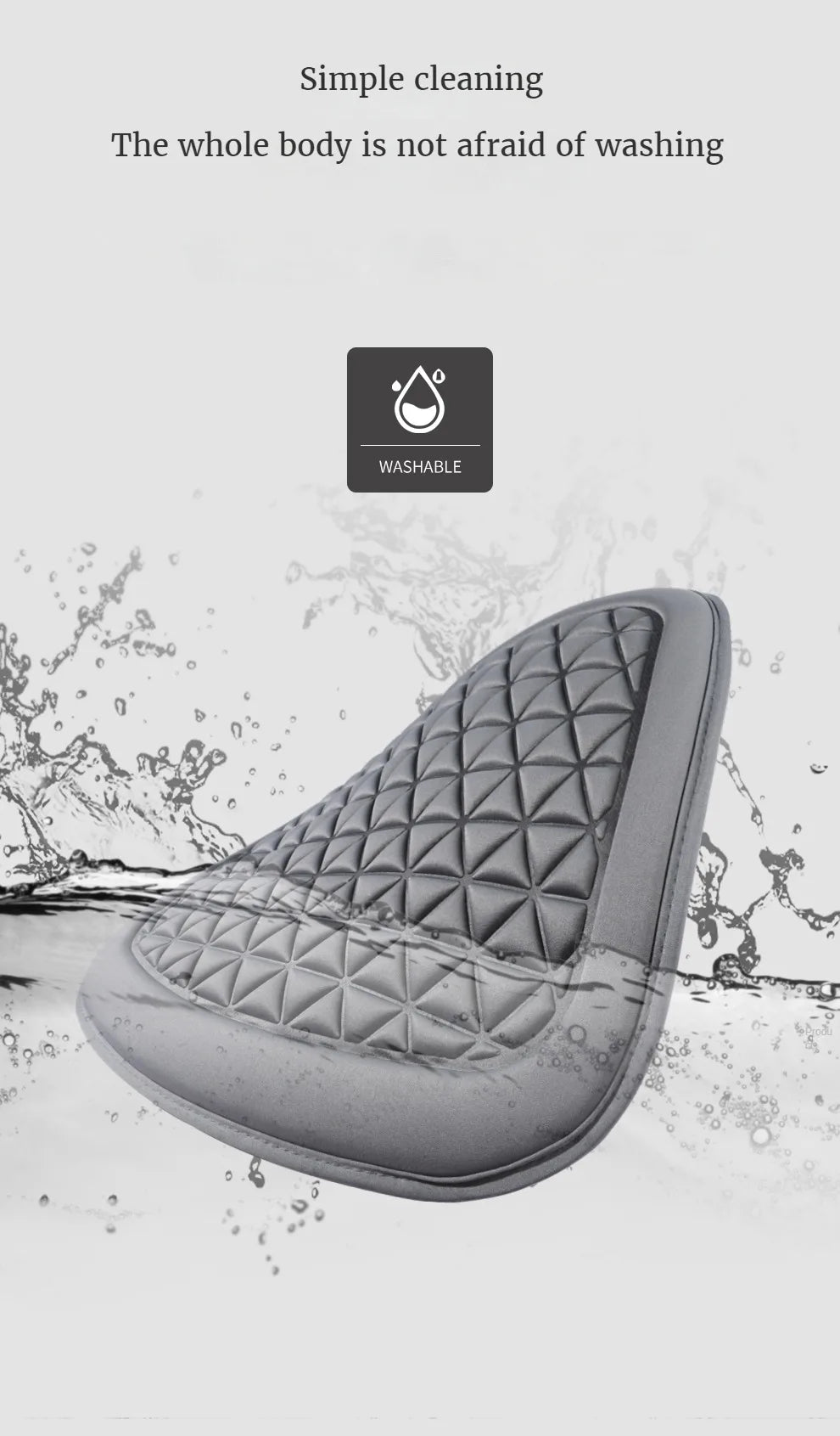 ComfoRelax 3D Suspended  Car Seat Cushion,  Seat Cover With Embossed Pattern  Four Seasons General Fit for Most Cars