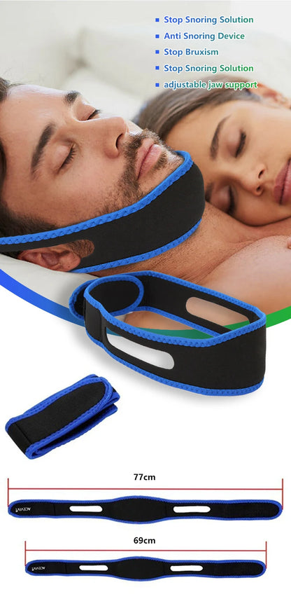 ComfoRelax Anti-Snoring Chin Strap Helps Close Mouth Reduce Snoring Breath Through Nose Better Sleep No Snore Stop Snore Tool