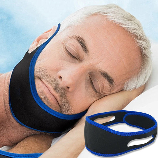 ComfoRelax Anti-Snoring Chin Strap Helps Close Mouth Reduce Snoring Breath Through Nose Better Sleep No Snore Stop Snore Tool